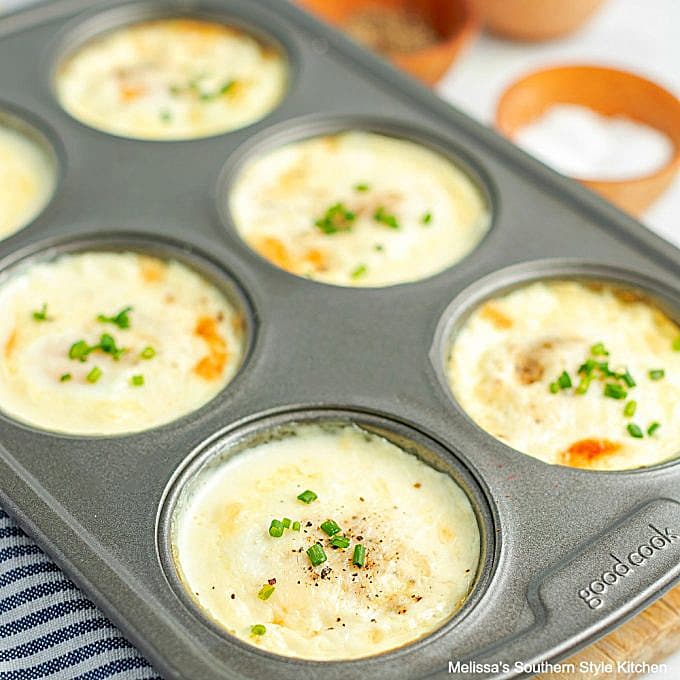 Baked French Eggs with Parmesan and Cream