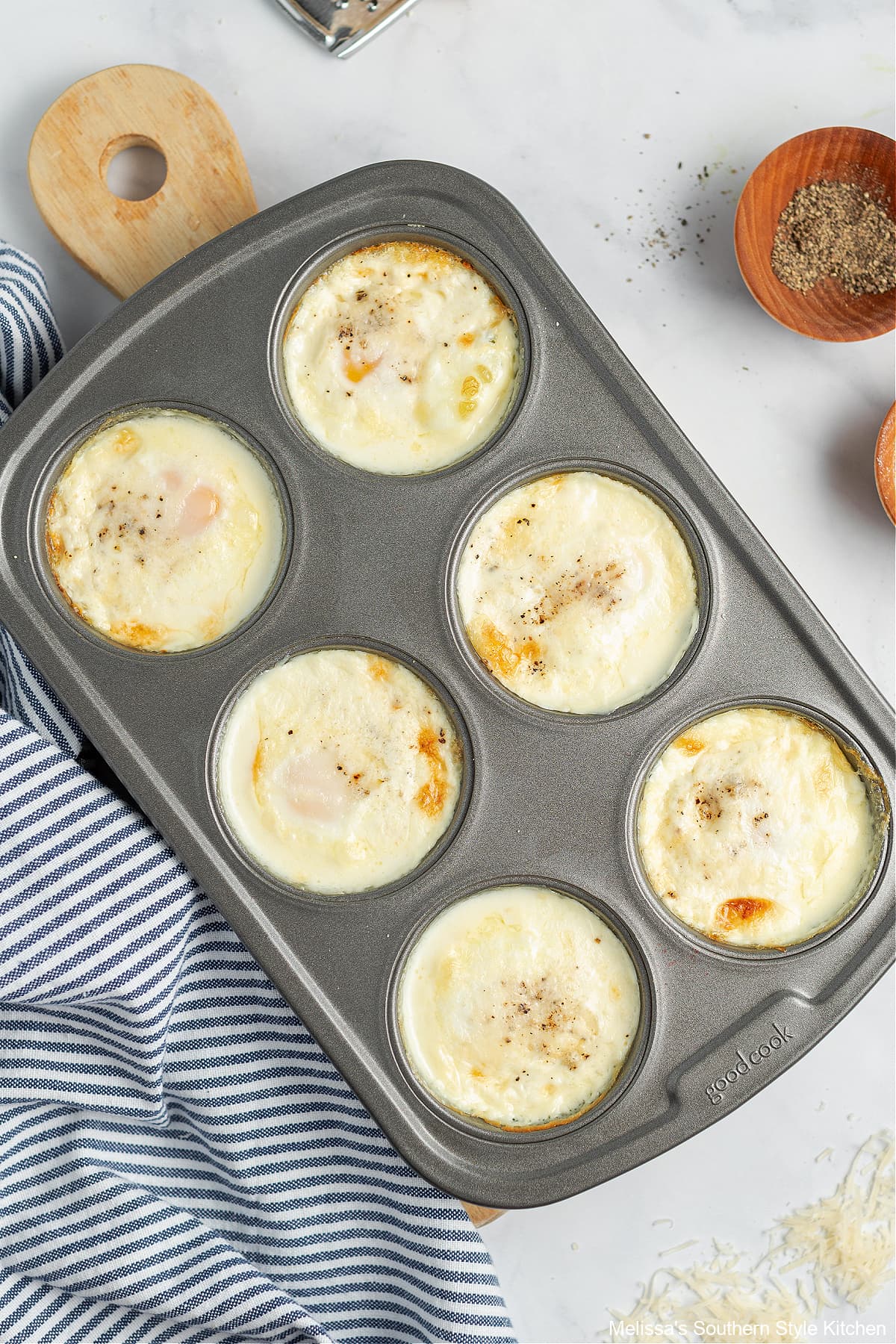 Baked French Eggs with Parmesan and Cream