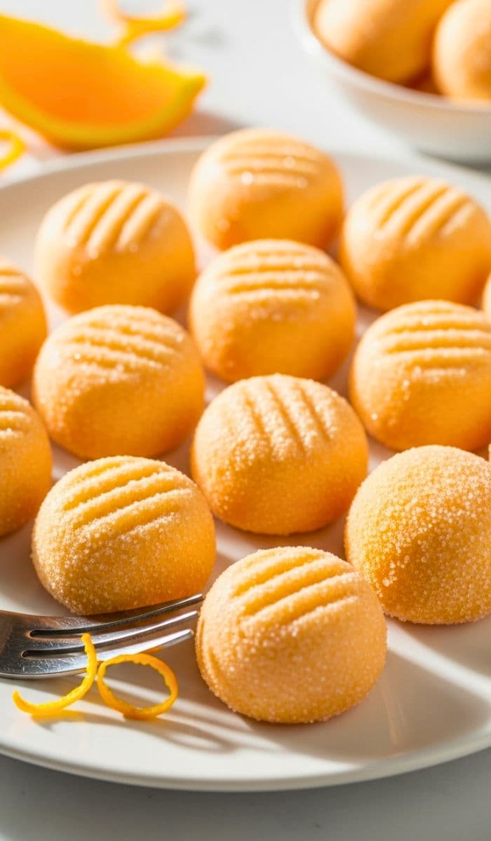 Sweet Orange Cream Cheese Mints with Orange Extract