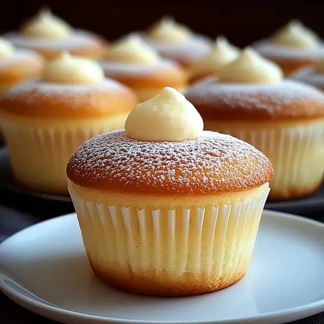 Japanese Cotton Cheesecake Cupcakes With Cream Cheese