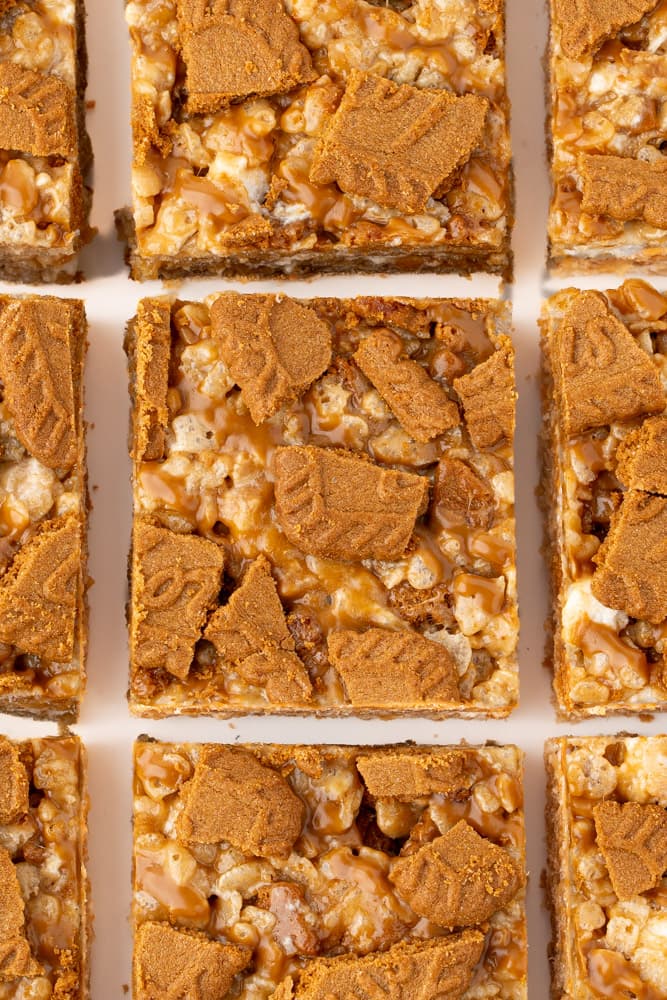 Biscoff Rice Krispie Treats 6 Ingredients Ultimate Delight