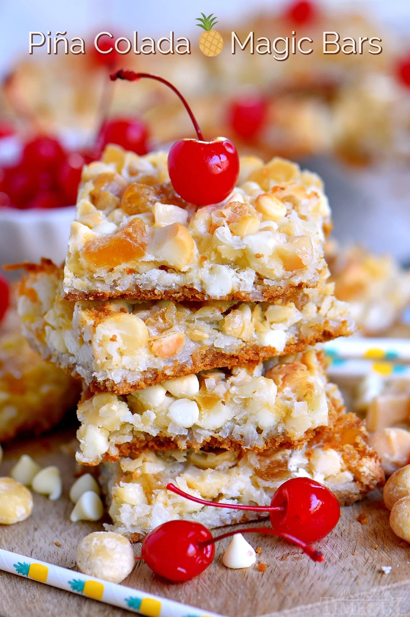 Piña Colada Magic Bars with Pineapple and Coconut