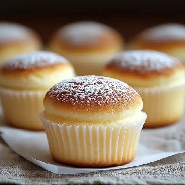 Japanese Cotton Cheesecake Cupcakes With Cream Cheese